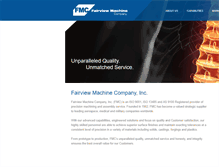 Tablet Screenshot of fairviewmachine.us